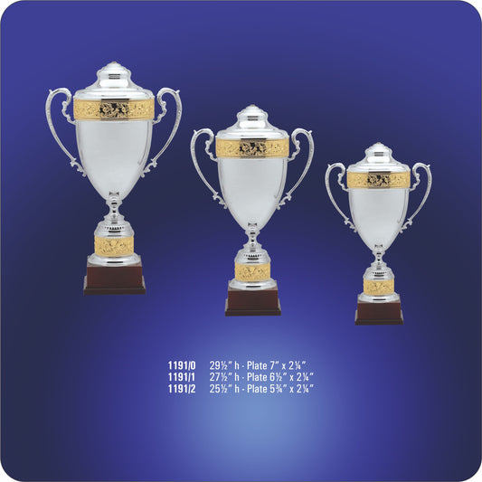#M1191 - Silver & Gold Prestige Trophies