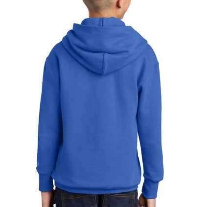 PC90YH - Port & Company Youth Core Fleece Pullover Hooded Sweatshirt