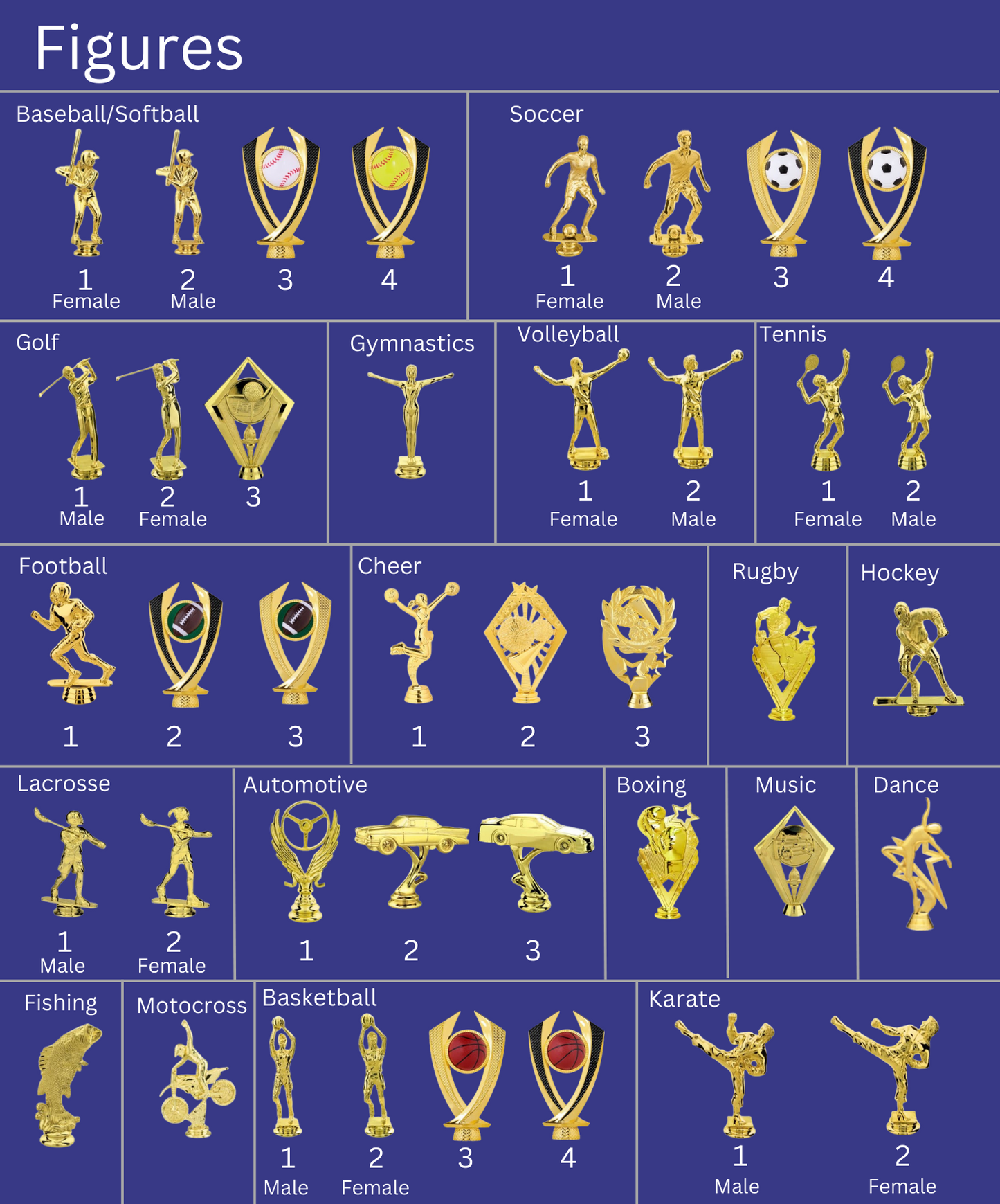Three Column Trophy
