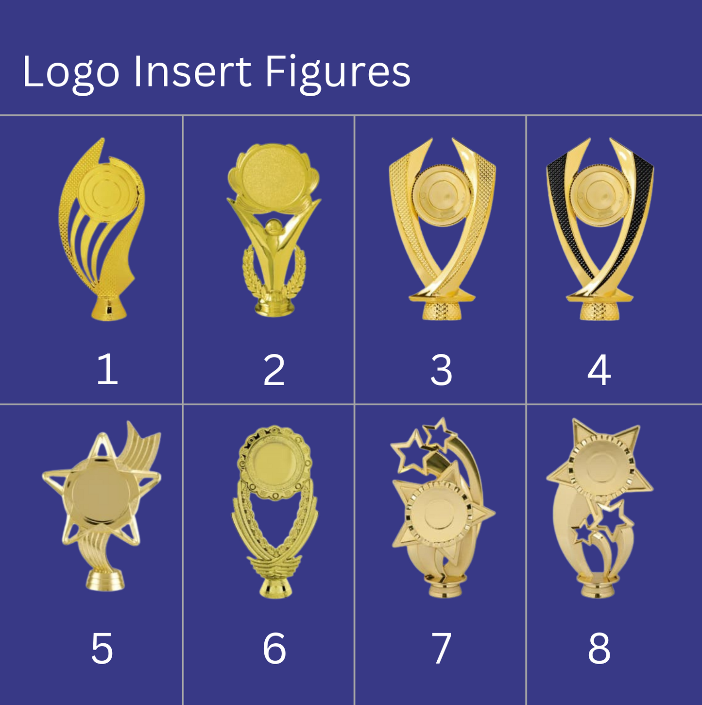 Single Column Logo Trophy w/Two Eagles