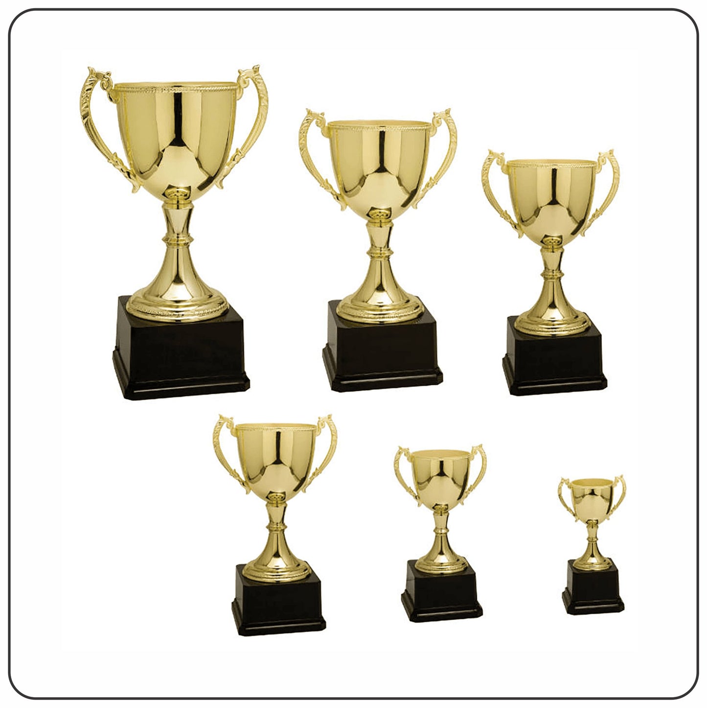 #KCZC601S - Silver Zinc Cup Trophies