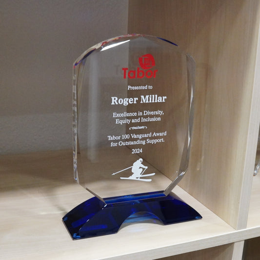 #KTK9062CN - 9.25" Cobalt Clear Award