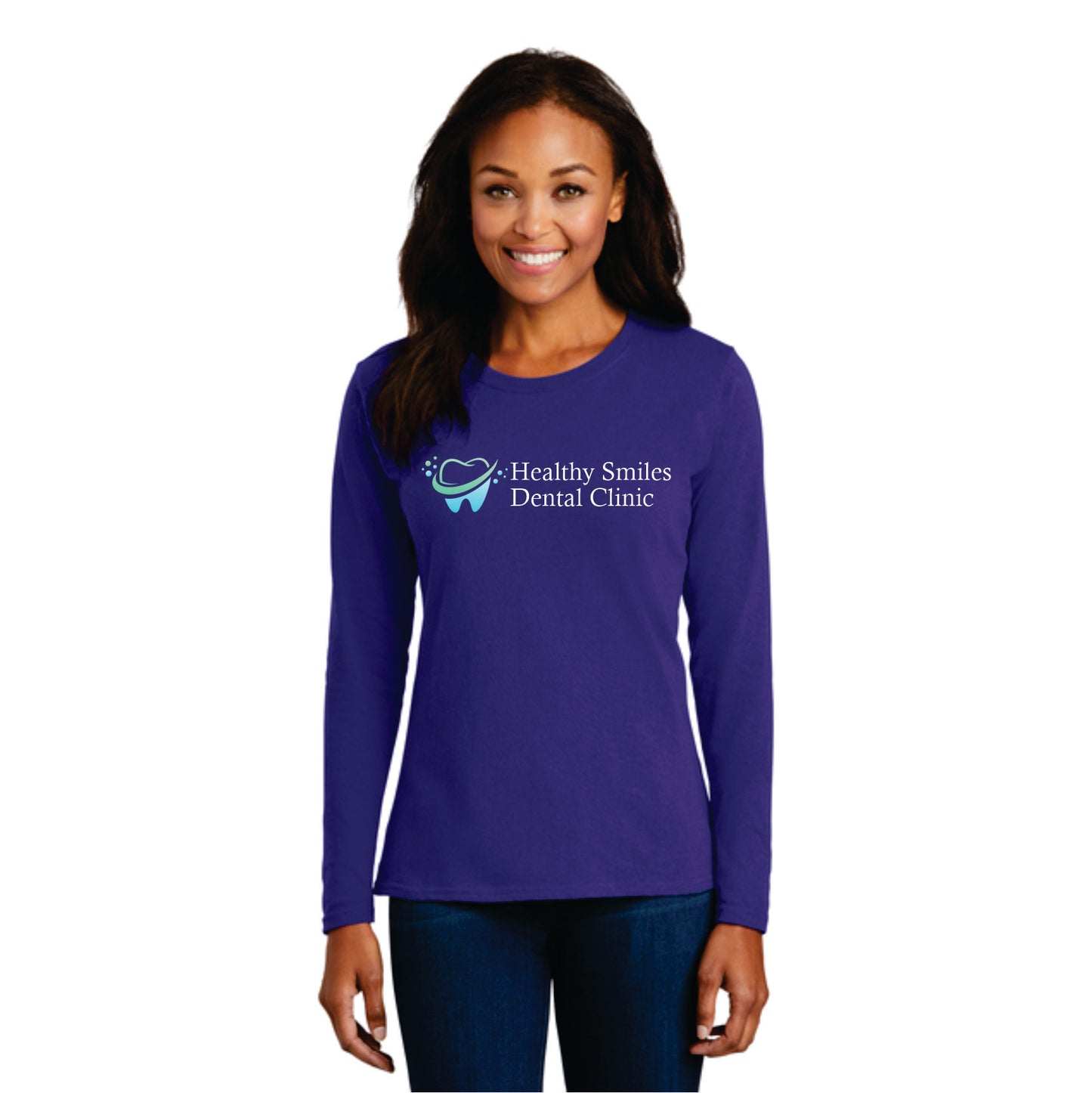 LPC54LS - Port & Company Women's Long Sleeve Core Cotton Tee