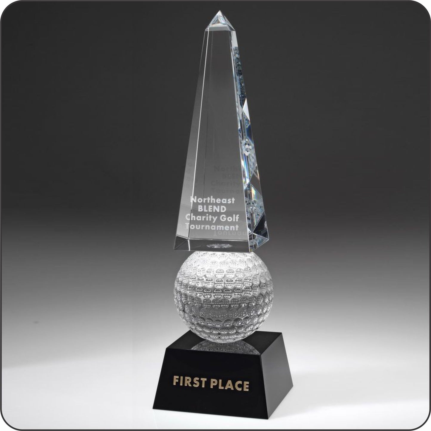 #KCMO09 - Crystal Golf Ball Monument Obelisk