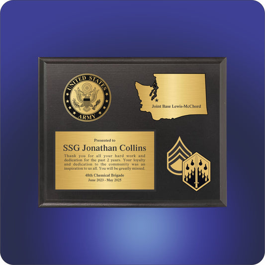 Service Tribute Plaque