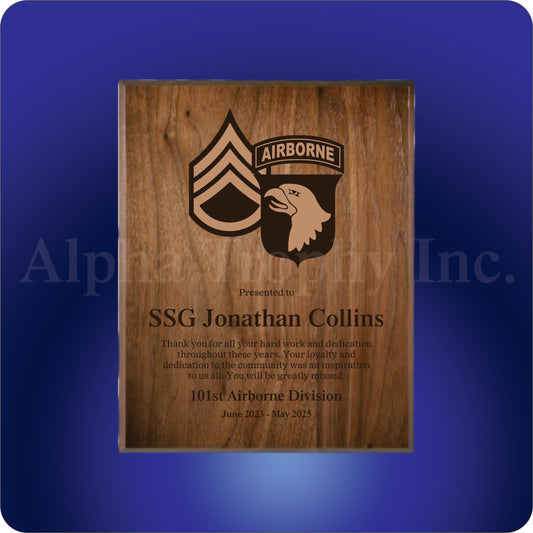 Solid Walnut Legacy Wood Plaques