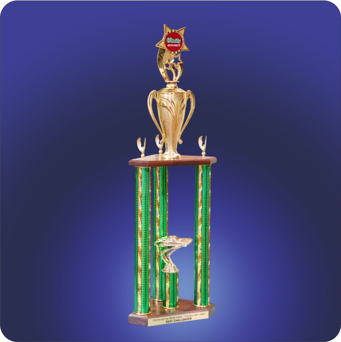 Three Column Logo Trophy