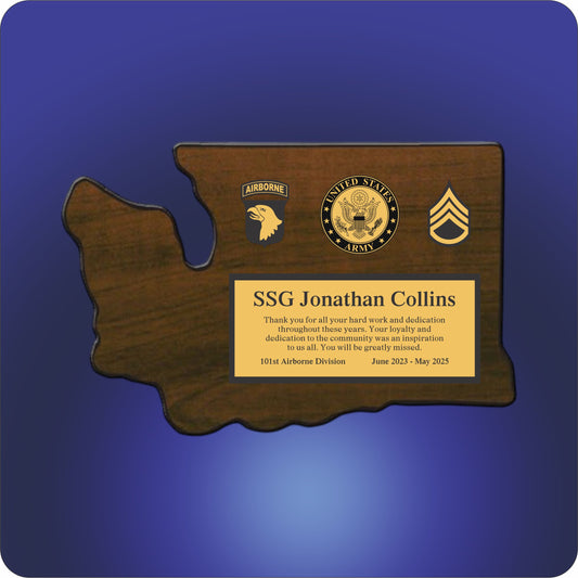 Home State Wood Plaque