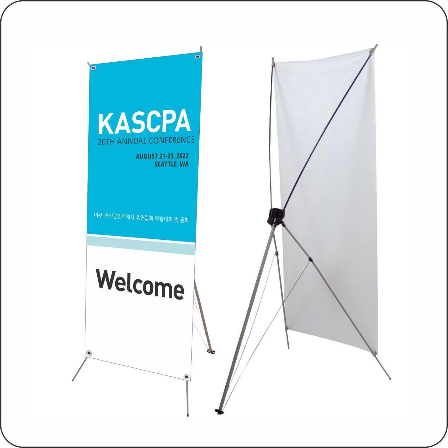 Korean X-Style Collapsible Banner