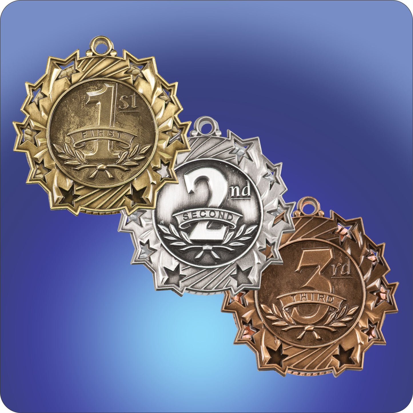 2.25" Star Medal - Track