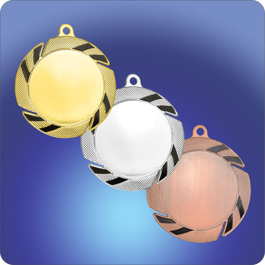 #JHR951 - 2.75" Swirl Medal w/2" Custom Insert