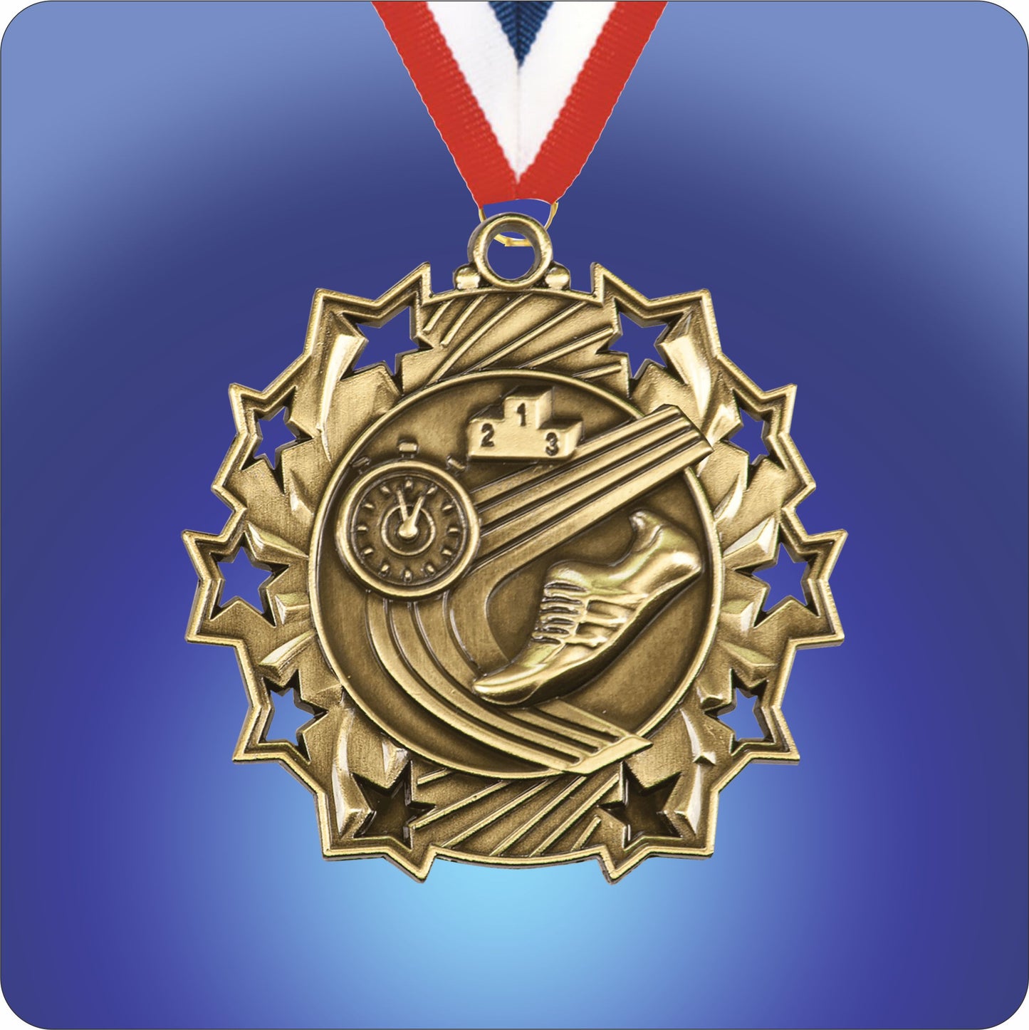 2.25" Star Medal - Track
