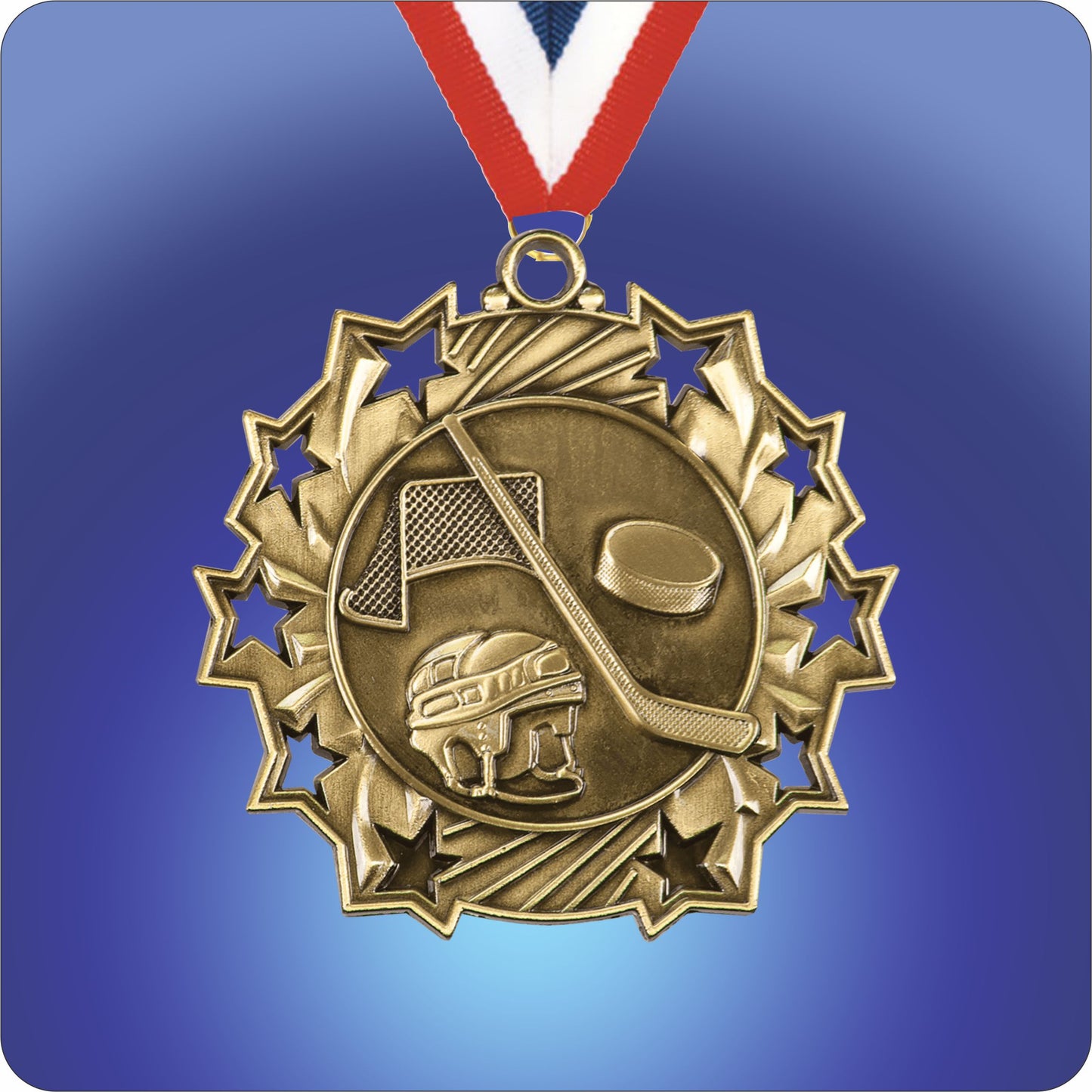 2.25" Star Medal - Hockey