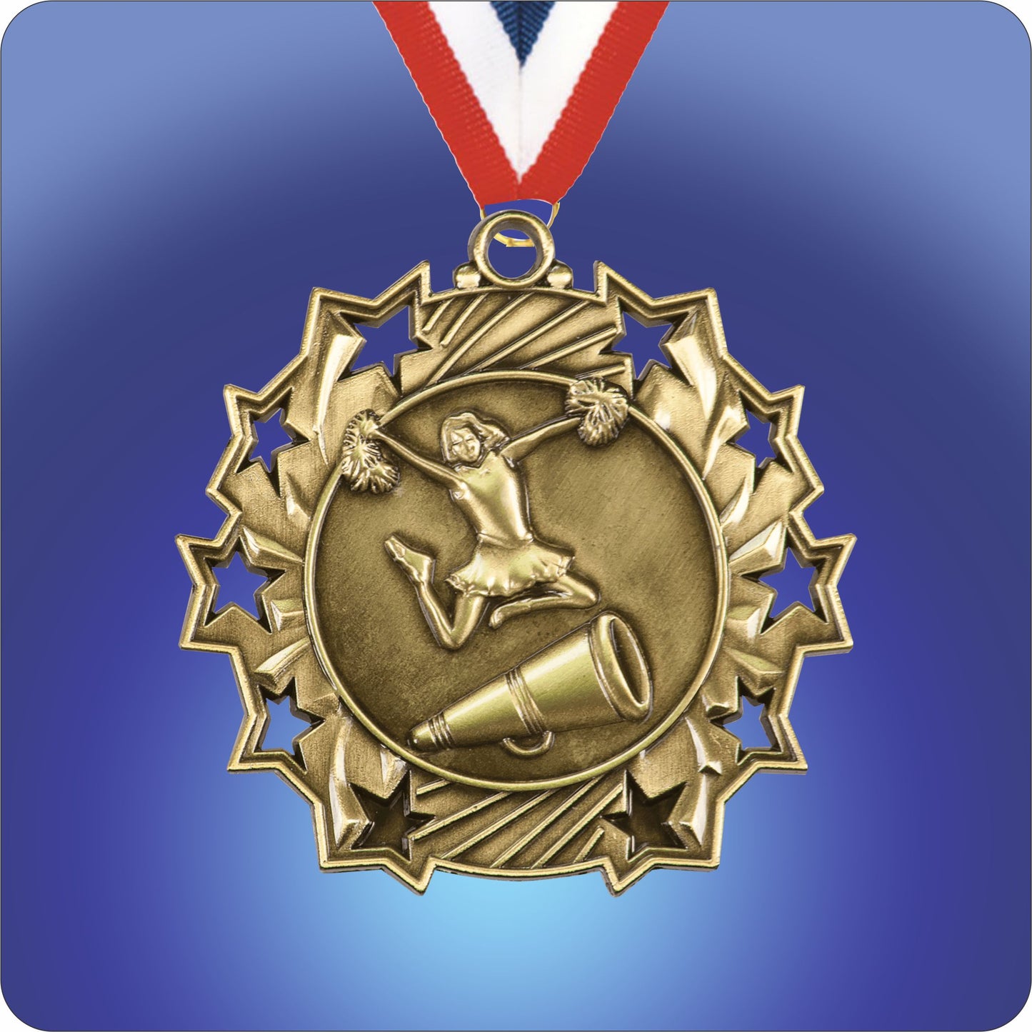 2.25" Star Medal - Cheer