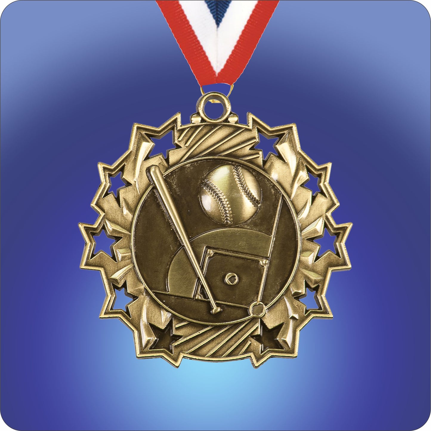 2.25" Star Medal - Baseball