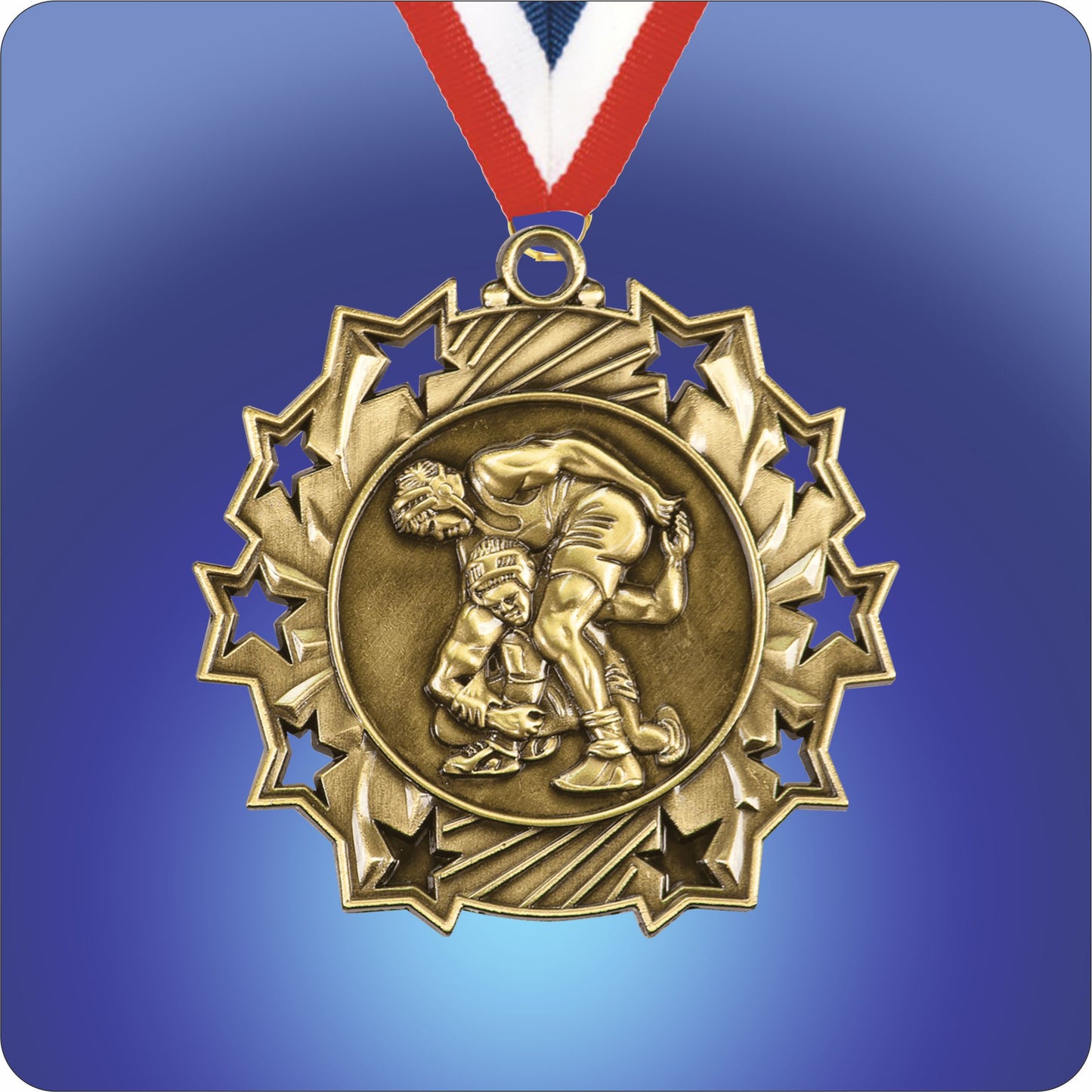 2.25" Star Medal - Wrestling