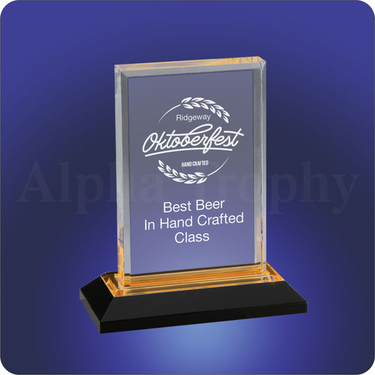 #JIMP201G - Gold Beveled Acrylic Awards