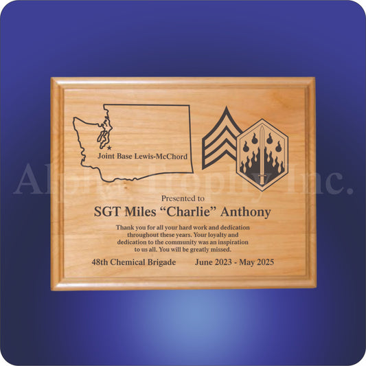 Solid Red Alder Wood Plaques