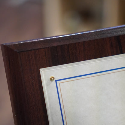 Certificate Plaque 10.5" x 13"