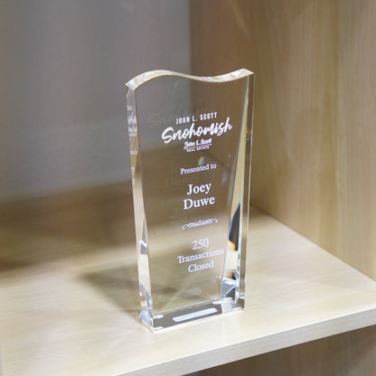 #JCRY7049KL - 7.75" Crystal Facet Wave