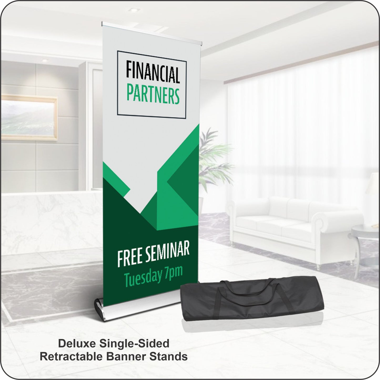 Korean Deluxe Single Sided Retractable Banner