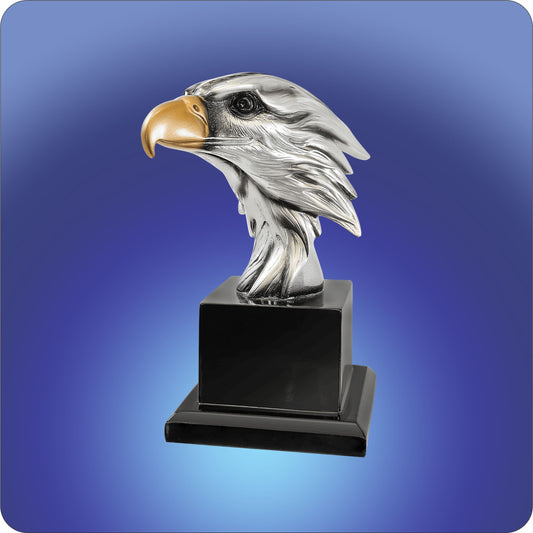 #JEGL79 - 7.25" Resin Eagle Head on Base