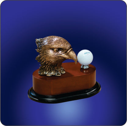 Resin Eagle Trophy w/Ball Display
