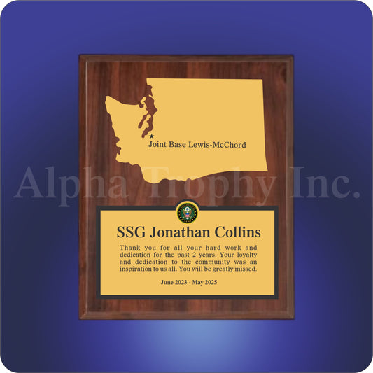 Home Base Wood Plaque
