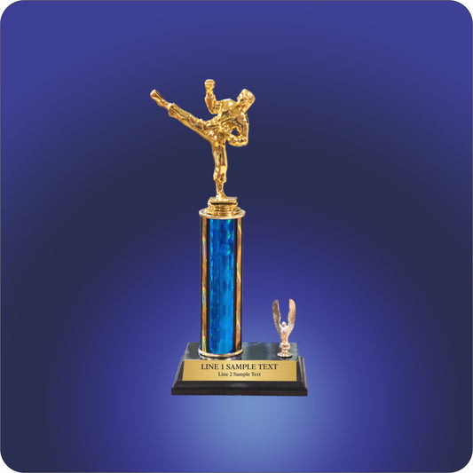 Single Column Trophy w/One Eagle