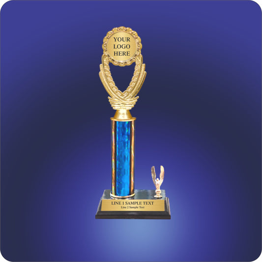 Single Column Logo Trophy w/One Eagle