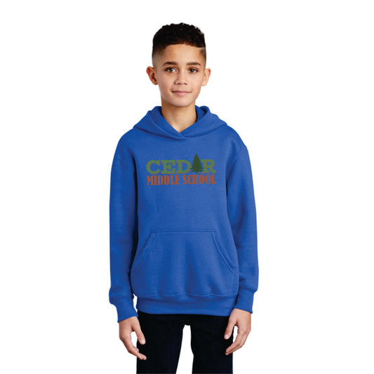 PC90YH - Port & Company Youth Core Fleece Pullover Hooded Sweatshirt