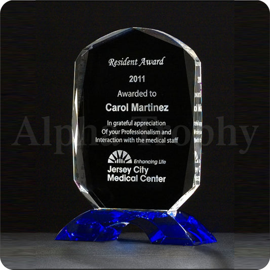 #JK9062CN - 9.25" Cobalt Clear Award