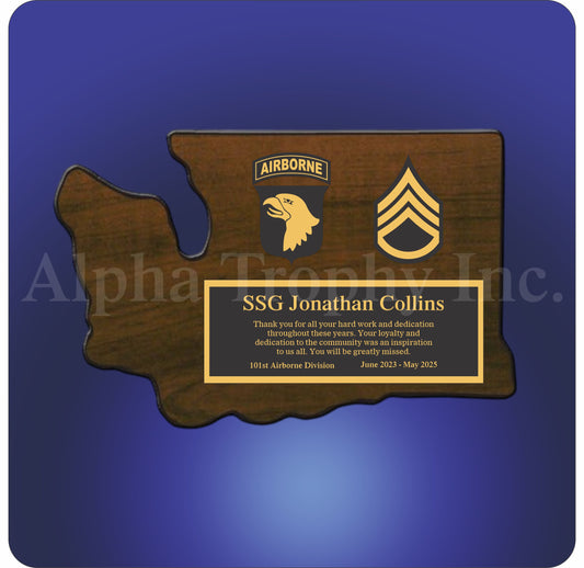 Home State Wood Plaque