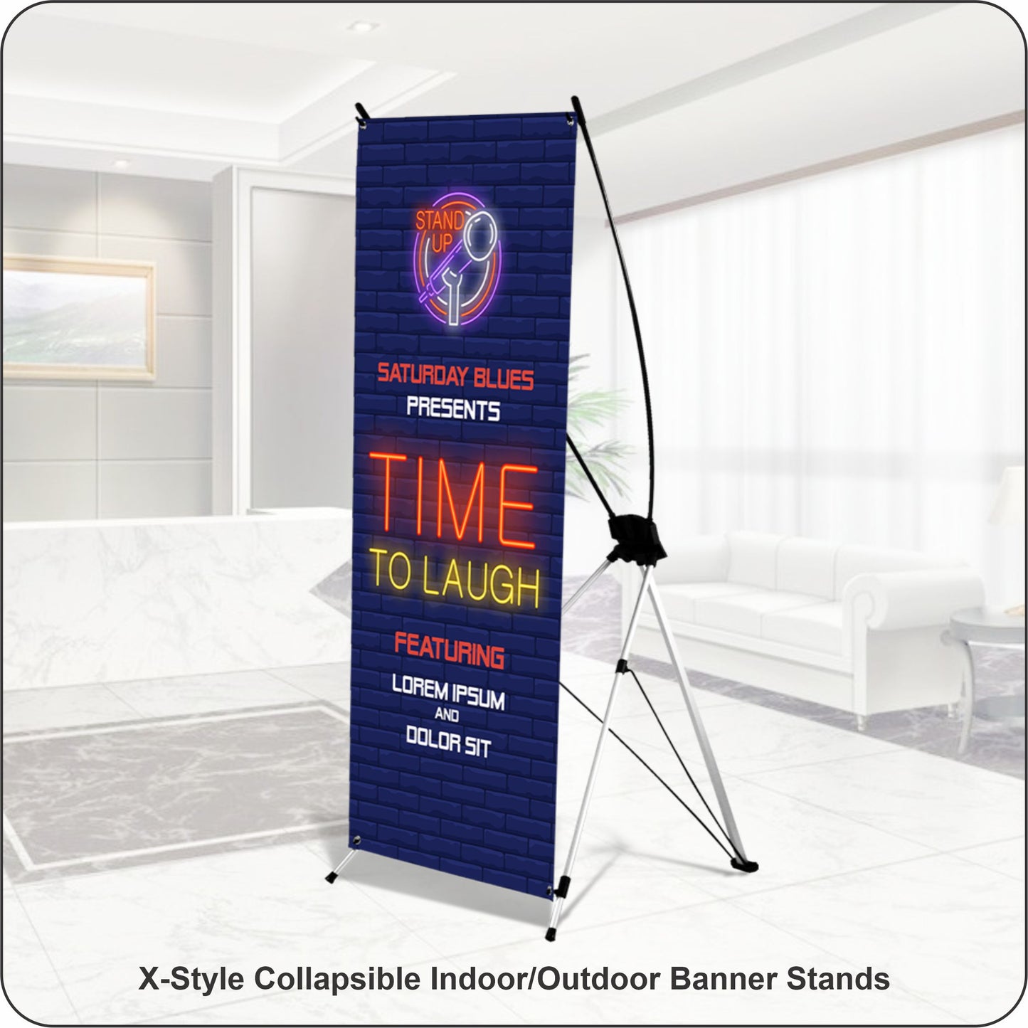 Korean X-Style Collapsible Banner